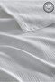 Pike Single 100% Cotton Small Checkerboard Patterned Bedspread Hotel Type Luxury Pike White