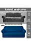 Balpete 3+3+1+1 Canapé Cover with Petrol Blue Elastic |   Elastic Seat Cover |   Seat Cover Suit - 4