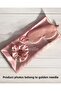 Quality Silk Satin Pillowcase 50X70, Silk Satin Sleeping Headband, Buckle Powder Pink - 7