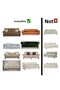 Elasticated Complete Set of Seat Covers - 2 Pieces of 3 Pieces of 2 Pieces of 1 - 4