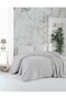Embos Blanket Double Size (220X240Cm) Silver