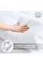 Pack of 4 Pressed Pillow - 750grams , Soft  Microfiber Fabric , 50 x 70 cm - 3