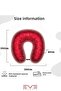 Visco Neck Rest Orthopedic Travel Pillow - Hypoallergenic Love Pattern - 7