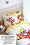 Single Fitted Sheet Set - for Baby Series - Yellow - Red - 4