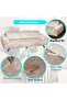 Velvet 3 3 1 1 Brown Elastic Sofa Cover| Elastic Sofa Cover| Seat Cover - 5