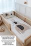 Montessori (Without Sheets) Duvet Cover Set 100X200 cm - Pure Baby Series - Elephants and Houses - 4