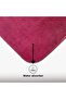 Unicolor Plain Plum 3-Piece Bath Mat Rug Set Non-Slip Toilet Seat Set - 4