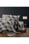 Young Room Anthracite Gray Geometric Pattern Sheet Elastic Single Duvet Cover Set - 4