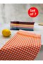 Pöti Checkered 7-Piece Drying Cloth, Feeding Cover, Serving Napkin, Kitchen Towel Colorful Set 45x70cm