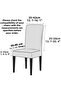Velvet Chair Cover Lycra Elastic Chair Cover - 4
