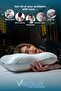 Snoring Reducing Pillow - Anti-Snoring Orthopedic Visco Pillow Blue 55X40X12/10 - 3