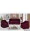 4 Piece Cotton Sofa Cover Set Claret Red - 210 X 240