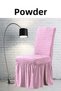 6 Wrapped Chair CoversLycra Skirted Elastic Washable Chair Cover