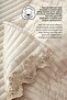 100% Cotton Double Bedspread Mihrimah Lace Pique Set Beige - 4
