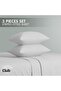 Single-Striped Fitted Sheet Set - Premium and Durable Quality, Deep Pocket for a Perfect Fit - 2