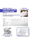 Ultra Soft Body Pillow with  Pillowcase- Long Side Sleeper Pillow For Use During Pregnancy - 6