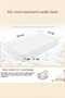 100% Cotton Combed Cotton Baby White Elastic Sheet, Mother's Side Sheet, Nursery Baby Bed Sheet - 3