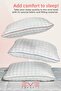 Collagen Fabric Neck Support Visco Particle Antiallergic Orthopedic Visco Pillow with Zippered Cover - 2