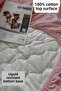 Colorful Liquid-Proof Fitted Sheet+Pillow Mattress (Total 3 Pieces) 100% Cotton Quilted - 3