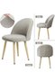 1Pcs Woven Jacquard Oval Chair Cover. Retro Chair Cover Elastic, Stretchable, Washable. - 5