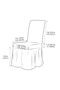 Bashtugh Chair Cover Wrapped Skirt Elastic Washable Standard Chair Cover 6 Pieces, - 3