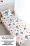 Single Duvet Cover Set (160X220) - Cartoon Series - Blue Cute Creature - 3