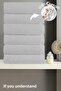 Set of 6 Plain Gray Bath Towels - 70X140 Cm, 490 Gr, 100% Cotton, Spa and Hotel Towels