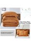 Flounced 4 Piece Duvet Cover Set Double 160X200 cm Natural Cotton Soft Fitted Sheet Comfortable - 4