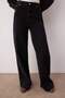 Siyah Paça Detaylı Yüksek Bel Wide Leg Comfort Jeans TWOAW26JE00000 - 3