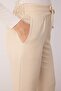 Krem İçten Bağlamalı Keten Görünümlü Kimono-Pantolon Dokuma Takım TCTSS23US00061 - 3
