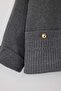 Gri Regular Kalıp Kaşe İnce Büyük Beden Mont TWOAW26AW00005 - 6