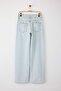 Açık Mavi Düşük Bel Wide Leg/Geniş 100% Pamuk Paça Jeans TWOAW26JE00001 - 6