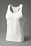 5 Pieces Bersel Men's 100% Cotton a Quality Ribbed Lycra White Sportsman Rambo Undershirt - 2