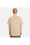 Linear Logo Men's Beige Round Neck T-Shirt - 3
