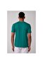 Men's Green Crew Neck T-Shirt - 4
