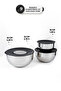 9-Piece Stainless Steel Mixing Bowl and Storage Container Set – with Grater Head, 16-20-24 cm - 6