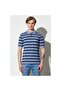 Regular Fit Normal Cut 100% Cotton Polo Neck Striped T-Shirt - 2
