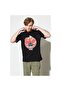 Loose Fit Men's Black Crew Neck T-Shirt