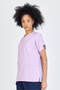 Unisex Lilac Terikoton Doctor Nurse Uniform Medical Uniform Surgical Top Thin Fabric (Top) - 5
