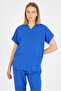 Unisex Terikoton Doctor Nurse Uniform Medical Uniform Surgical Top Thin Fabric (Top) - 3
