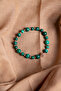 Certified Malahite Natural Stone Zircon Apparatus Bracelet 6-8 mm - 2