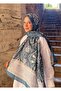 شال قطني منقوش بتصميم ريترو من سلسلة Aura PS54