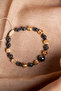 Certified Citrine Faceted Hematite Natural Stone Stair Closing Adjustable Bracelet - 4