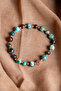 Certified Chrysocolla Hematite Zircon Apparatus Natural Stone Bracelet - 2