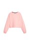 Fit Branded Fleece Women's Pink Round Neck Sweatshirt - 3