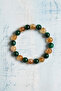 Certified Citrine and Malachite Natural Stone Bracelet – 8 mm - 2