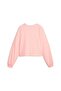 Fit Branded Fleece Women's Pink Round Neck Sweatshirt - 4