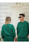 سترة رياضية خضراء كبيرة الحجم من مجموعة Green Lover Couple Combinations، قطعتين - 3