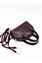 Women's Crocodile Leather Look Mini Crossbody Hand and Shoulder Bag
