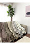 Jacquard Chenille Non-Slip Sofa Cover and Sofa Bed Cover 175X215 cm |   Microfiber Sofa Shawl A.Beige - 4